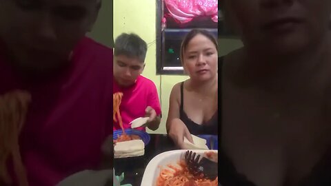 Me&MySon Asmr Mukbang! #foodie #asmr #spaghetti #foodvlogger #tiktokvideos #mukbang #food #shorts