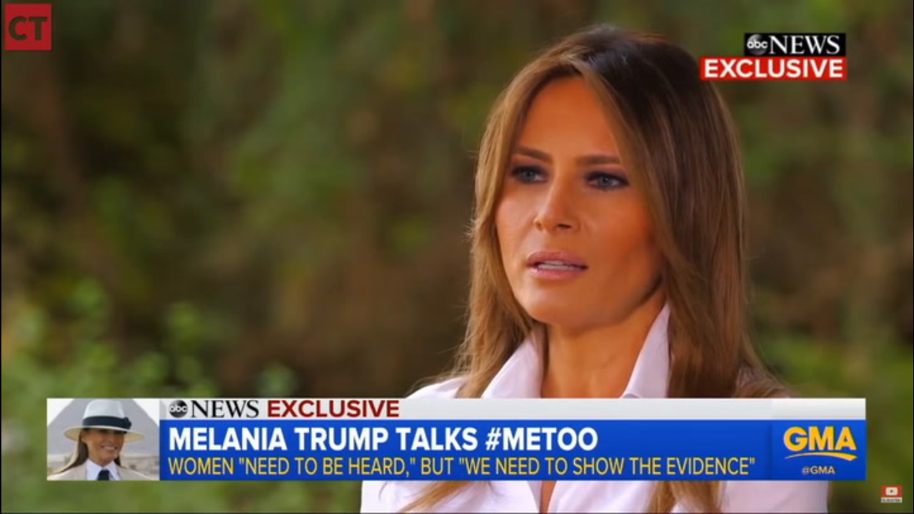 Melania Takes Stand for Men, Delivers Hard Truth to #MeToo Movement