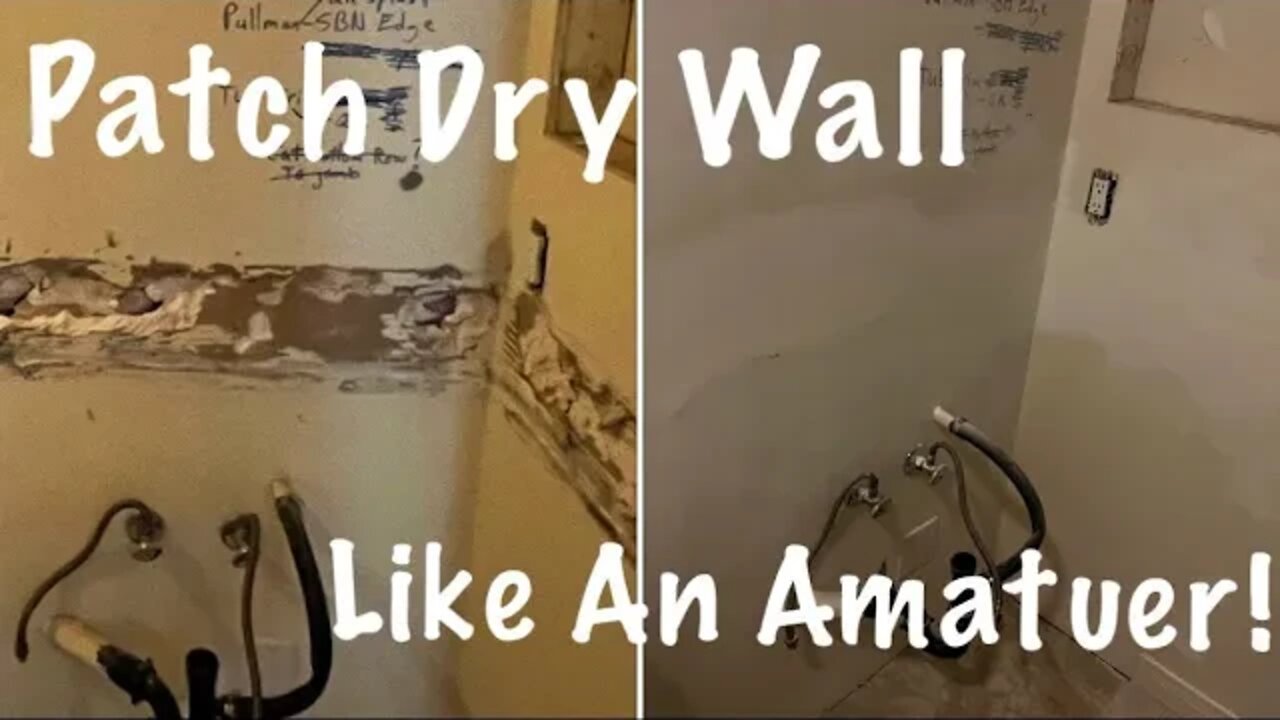 How to Patch Drywall Like A Pro (NOT!) Patch Like A Rookie