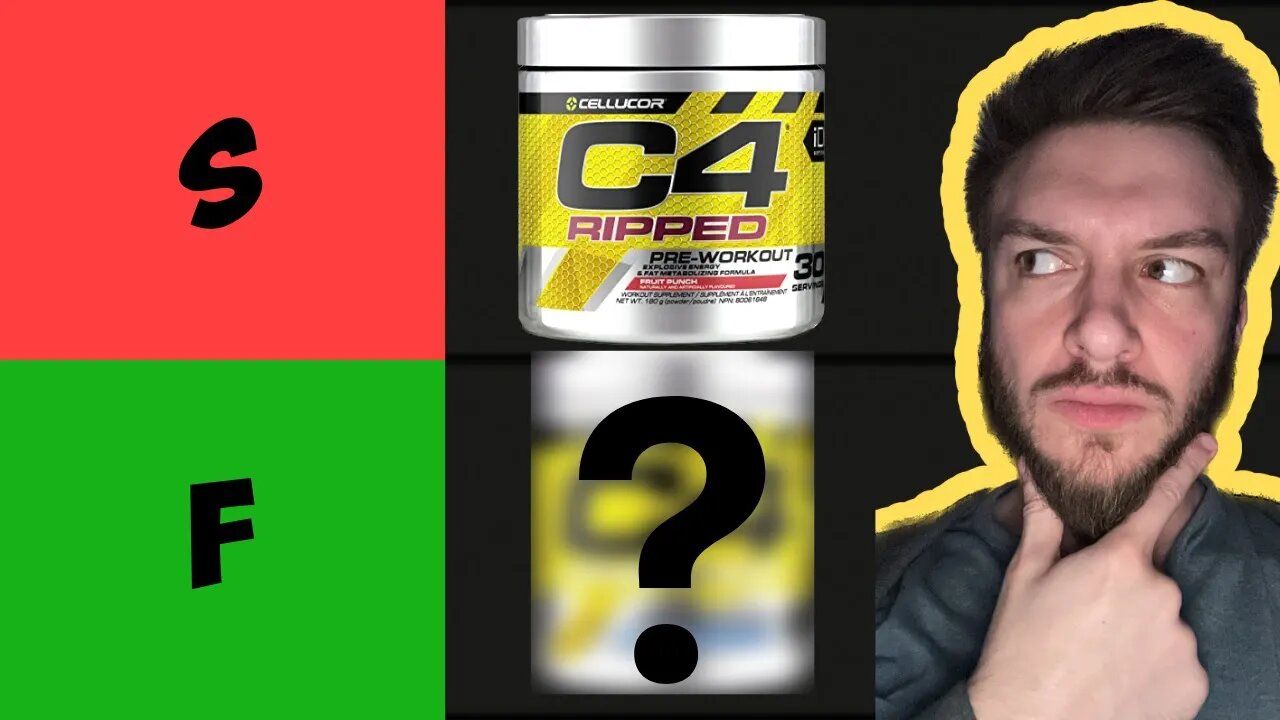 Cellucor C4 Pre Workout Flavor Tier List