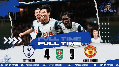 Highlights | Tottenham Hotspur 4-3 Manchester United | Carabao Cup 2024/2025 | All Goal