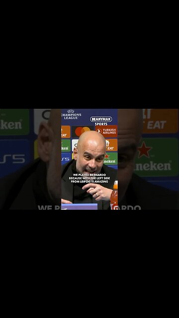 'Bernardo is F*****G intuitive! NO ONE can do that! I'm sorry Twitter, I am right!' | Pep Guardiola