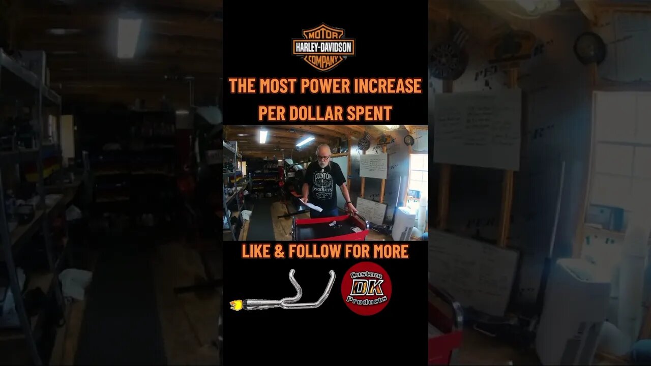 Harley Exhaust, Deeper Tone & More Power-Under $50 #shorts