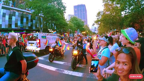 4K Naked bikers Sydney Mardi gras, 1000's of bikers!! Australia 2023