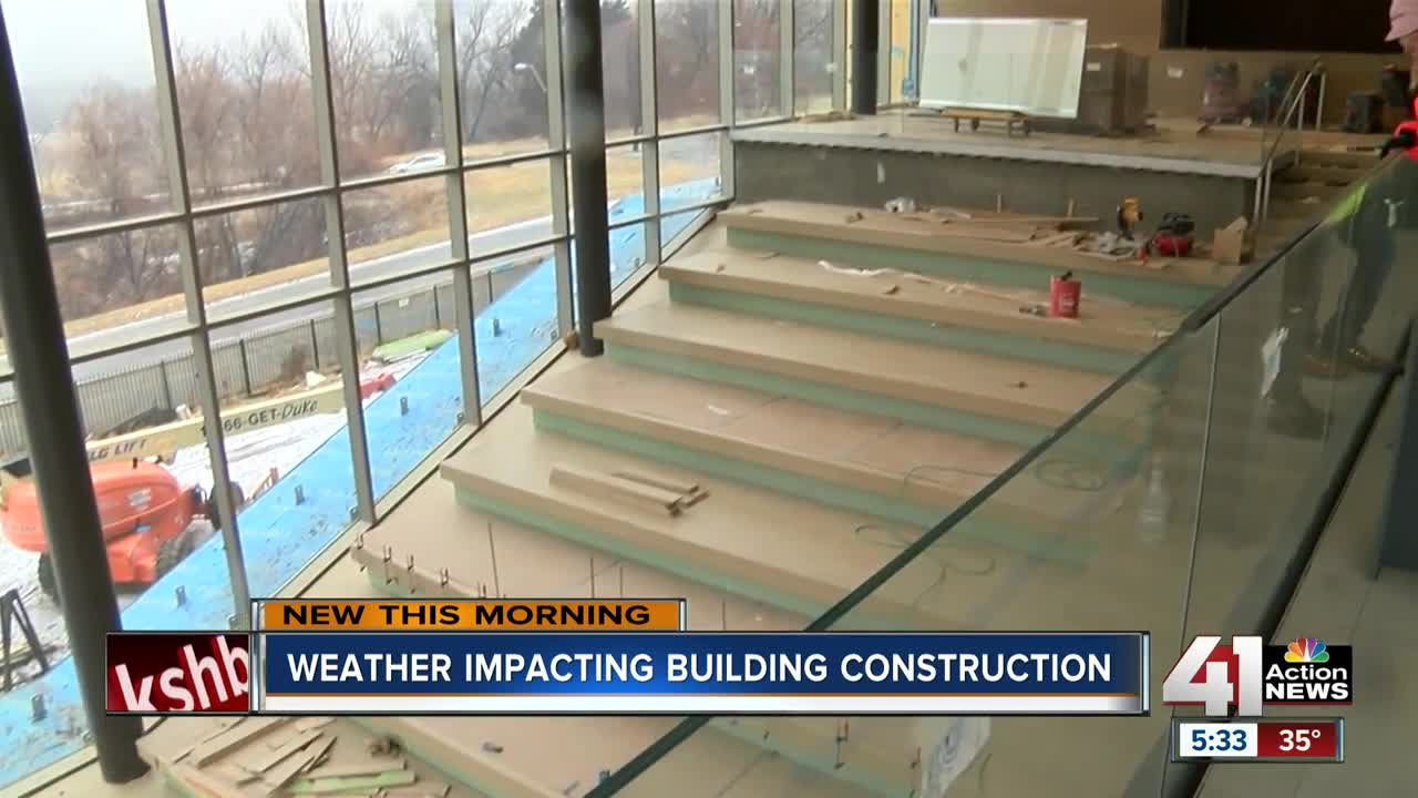 Weather impacting building construction