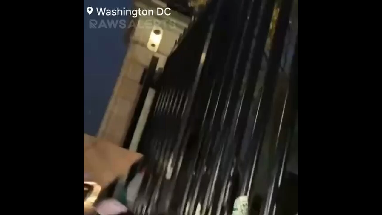 Pro-Palestine crowds gather outside White House.