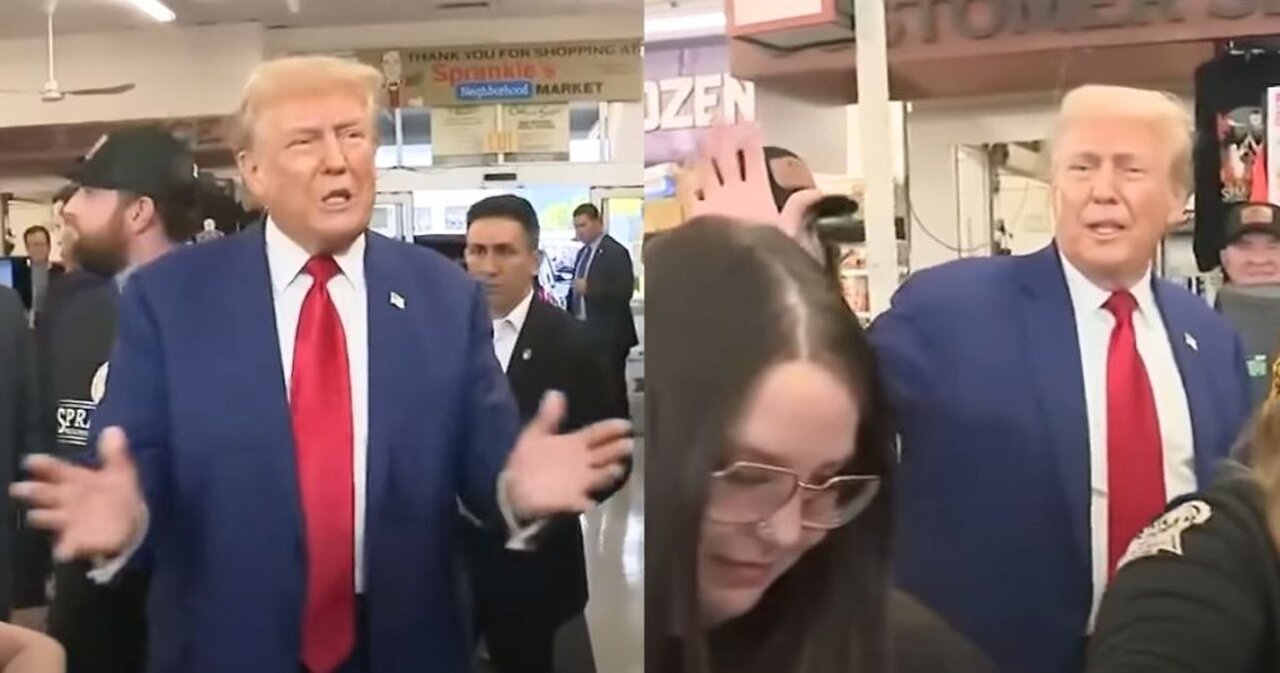 Trump Gifts Mom-of-Three $100 During Viral Moment at Pennsylvania Grocery Store