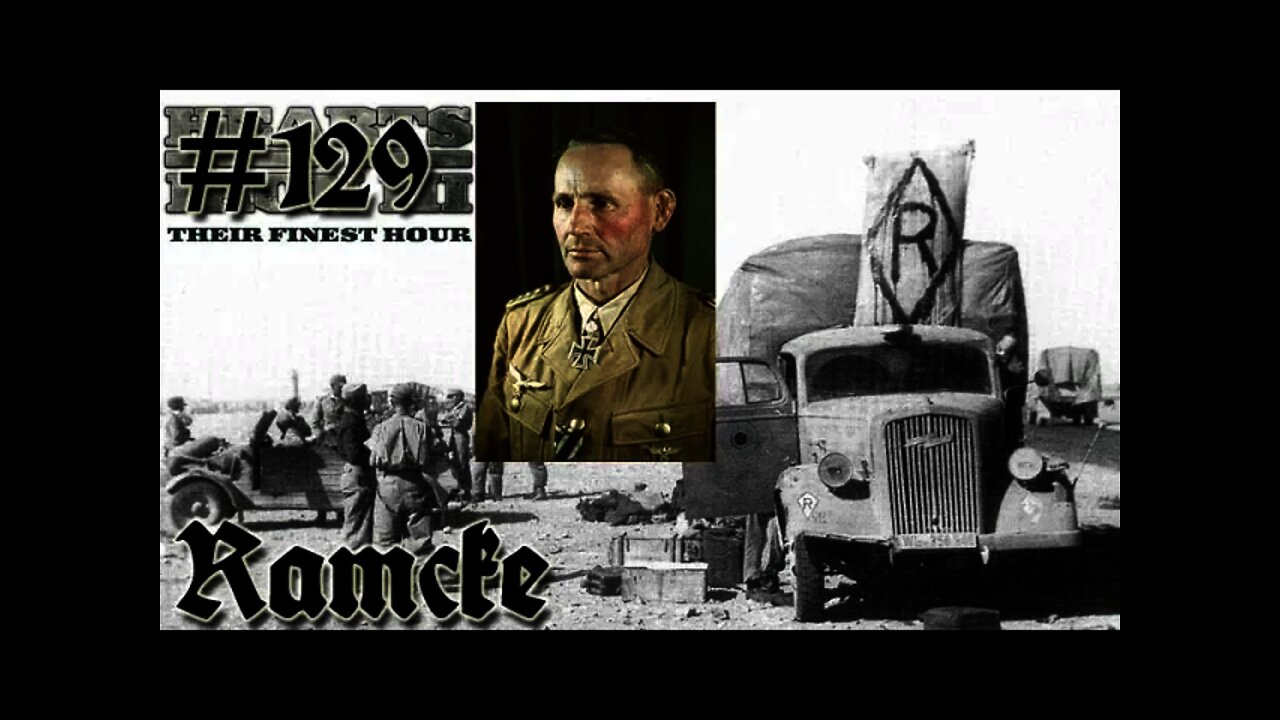 Hearts of Iron 3: Black ICE 9.1 - 129 (Germany) What is Ramcke doing now?