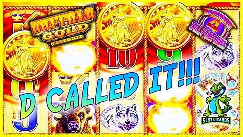 D ASKED FOR IT AND GOT IT! BONUS BONUS BONUS WIN! Buffalo Gold Wonder 4 Wonder Wheel Slot