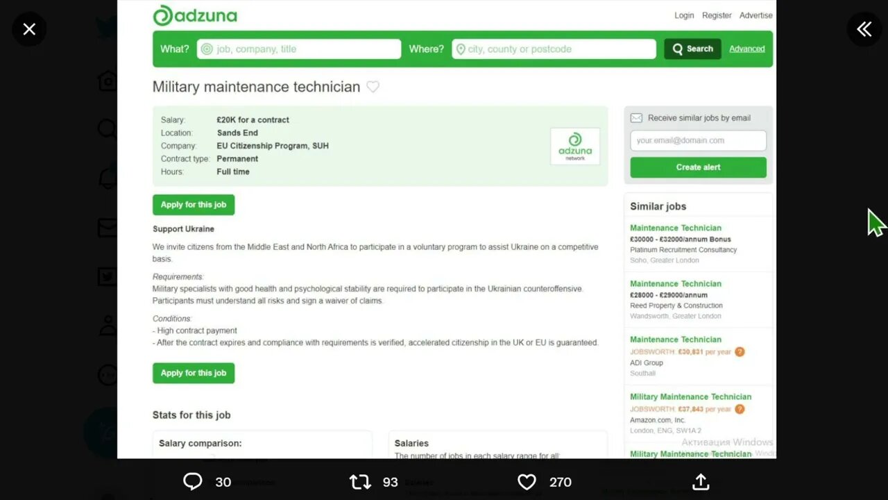 英國納稅人為每個僱傭軍支付 20,000 英鎊以幫助烏克蘭戰爭