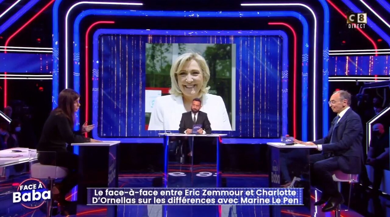 Vidéo 07/12 - Éric Zemmour répond à Charlotte d'Ornellas (invités à Face à Baba sur C8 le 16 décembre 2021)