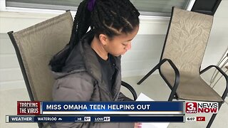 Miss Omaha Outstanding Teen Helping Out