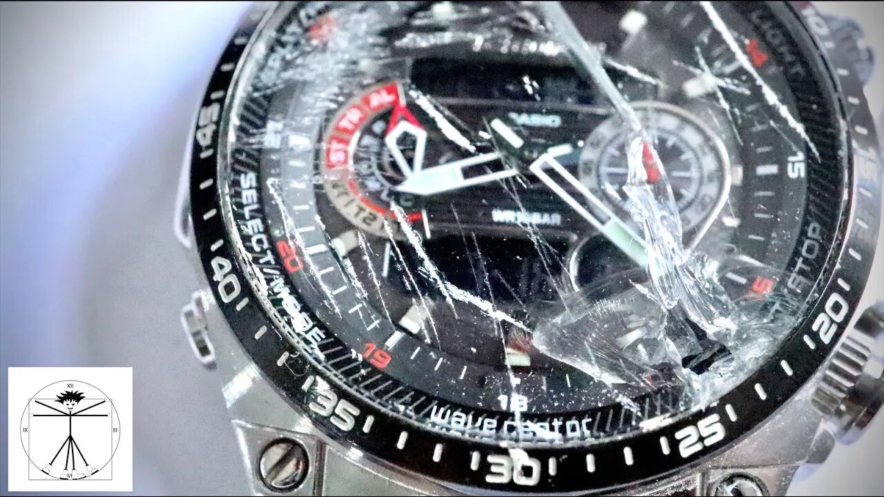 MOTORCYCLE CRASH RESCUED CASIO EDIFICE RESTORATION | rebuild tutorial ECW-M300E