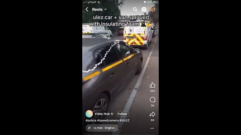 ULEZ security vans UK sprayed with foam
