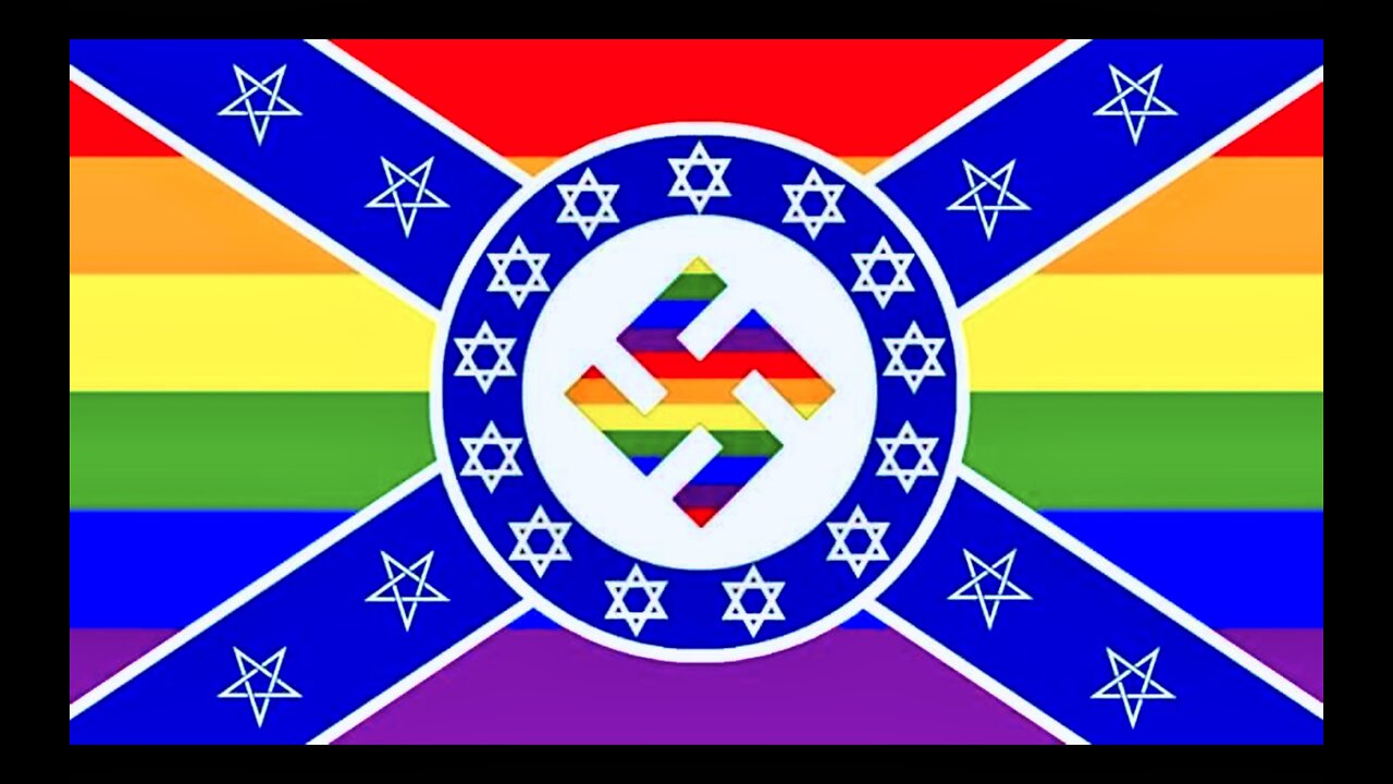 Most Offensive Flag Ever Bill Gates Xi Jinping Evil Satanic Art Fed To Public To Normalize Deviance