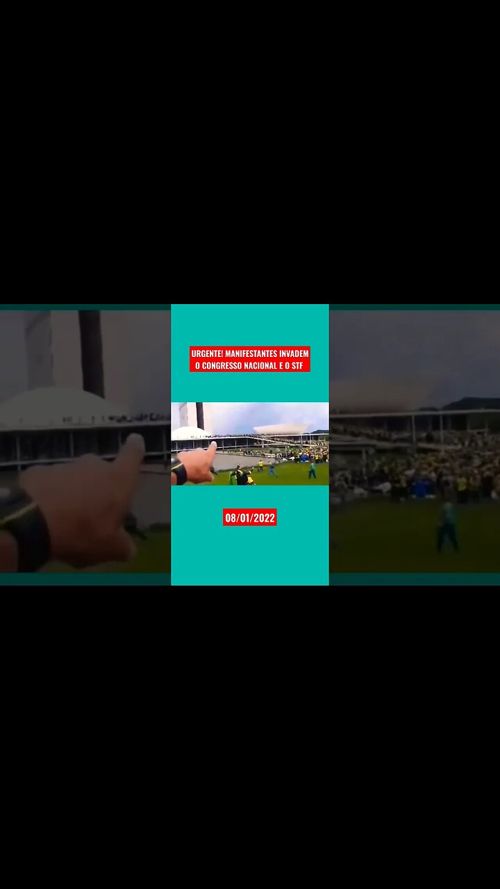 URGENTE! MANIFESTANTES INVADEM O CONGRESSO NACIONAL E O STF #shorts