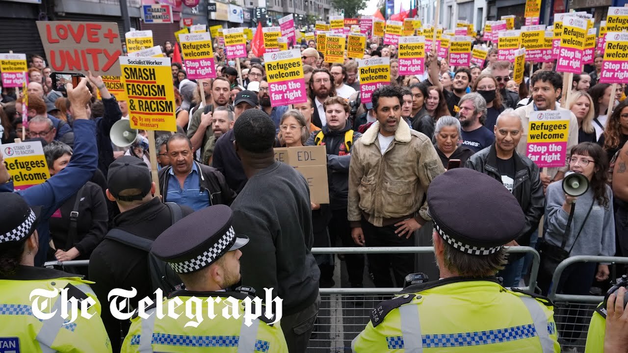 UK riots: Thousands of counter-protesters crowd out planned far-Right rallies