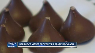 Broken tips on Hershey's Kisses sparks backlash