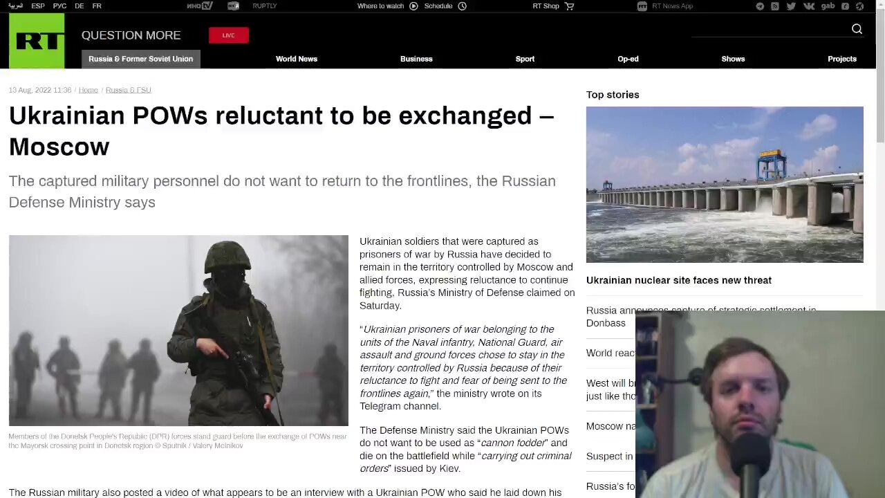 Ukrainian POWs reluctant to be exchanged