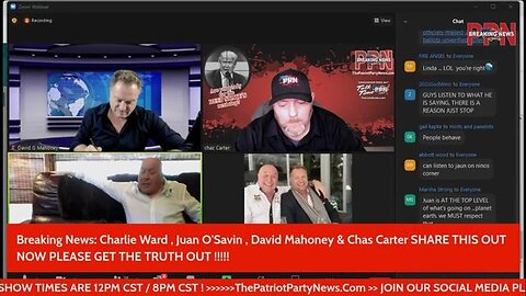 Juan O' Savin, Charlie Ward, PPN: Latest Intel on Trump Arrest Theater