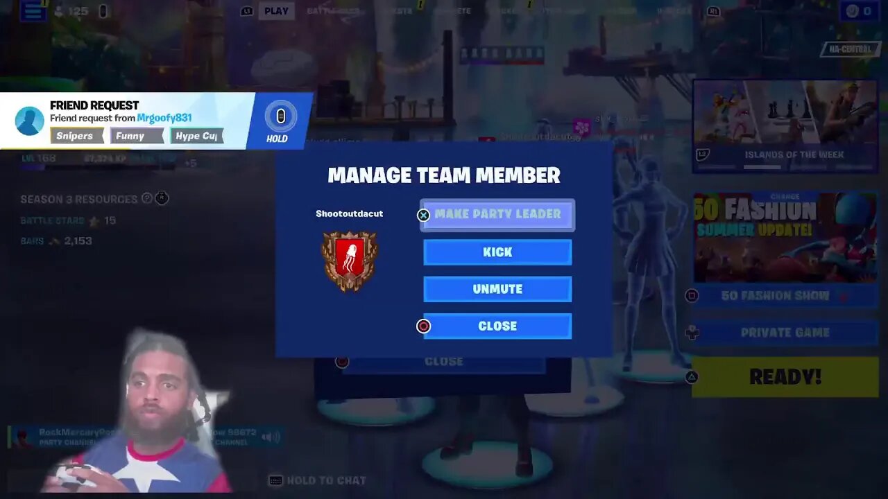 Fortnite with Rock Mercury