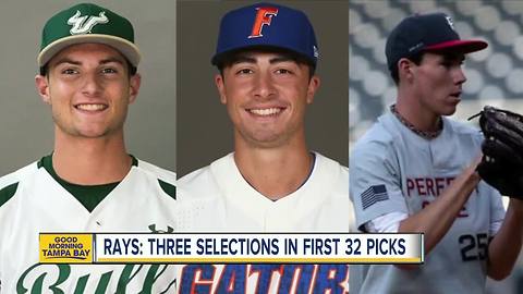 Rays to pick No. 16 in Monday's MLB draft