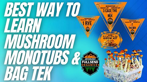 Best ways to Learn to Grow Mushrooms in monotubs and grow bag!!