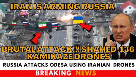 Brutal Attack!!! Shahed-136 Drones Russia attacks Odesa with Iranian Kamikaze Drones