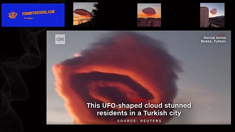 UFO Shaped Cloud Stunned Residents in Bursa Turkey