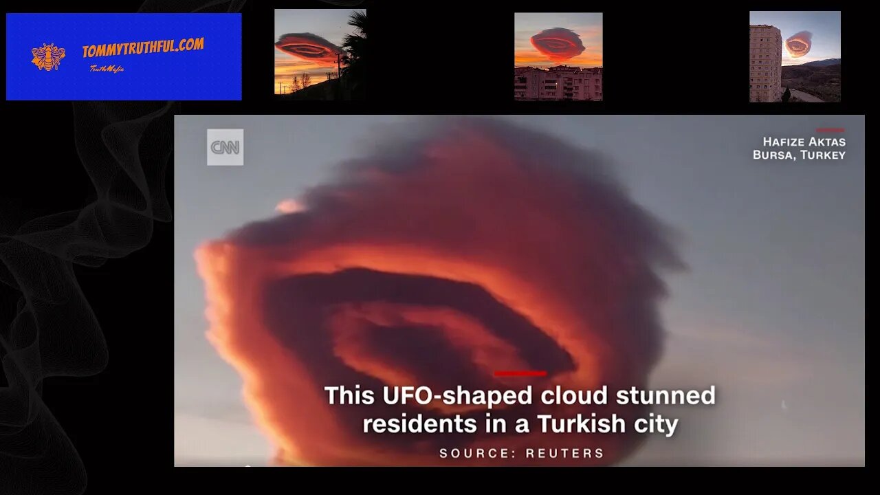 UFO Shaped Cloud Stunned Residents in Bursa Turkey