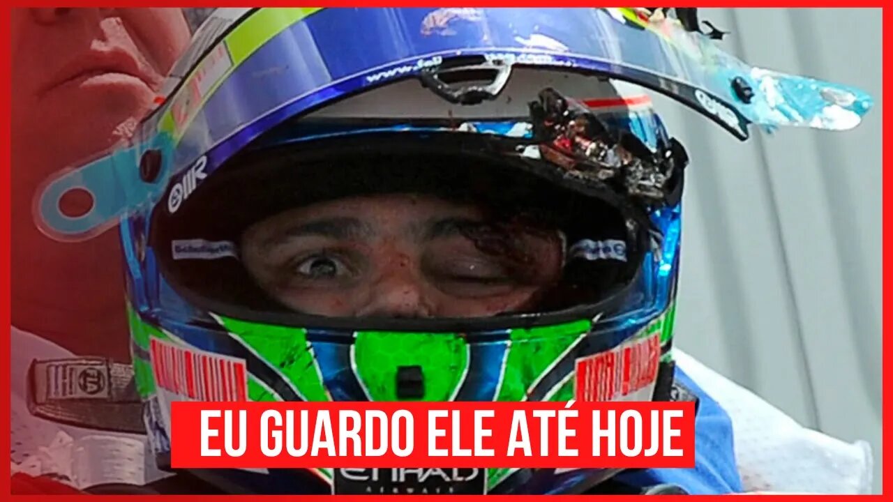 FELIPE MASSA EU GUARDO O CAPACETE CHEIO DE SANGUE ATÉ HOJE