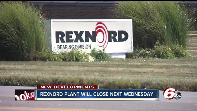 Rexnord plant to close week of Thanksgiving