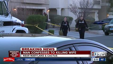 Police say man confessed to wife's slaying, body left in vehicle