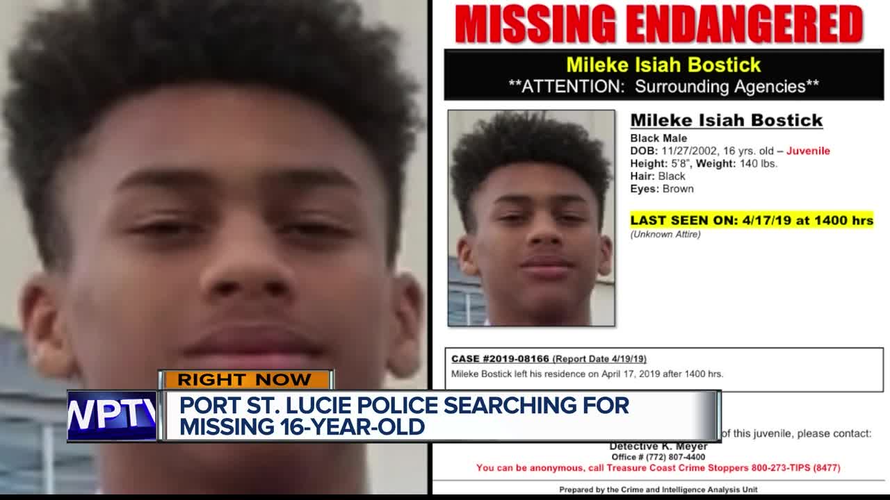 16-year-old boy missing in Port St. Lucie