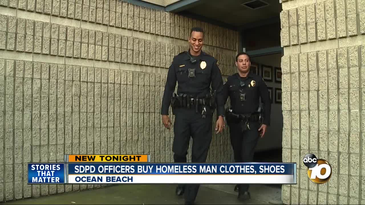 SDPD officers buy shoplifting suspect clothes