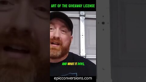 Art of the giveaway license... #internetmarketing #podcast