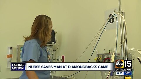 Nurse provides CPR to unresponsive Fan at D-backs game