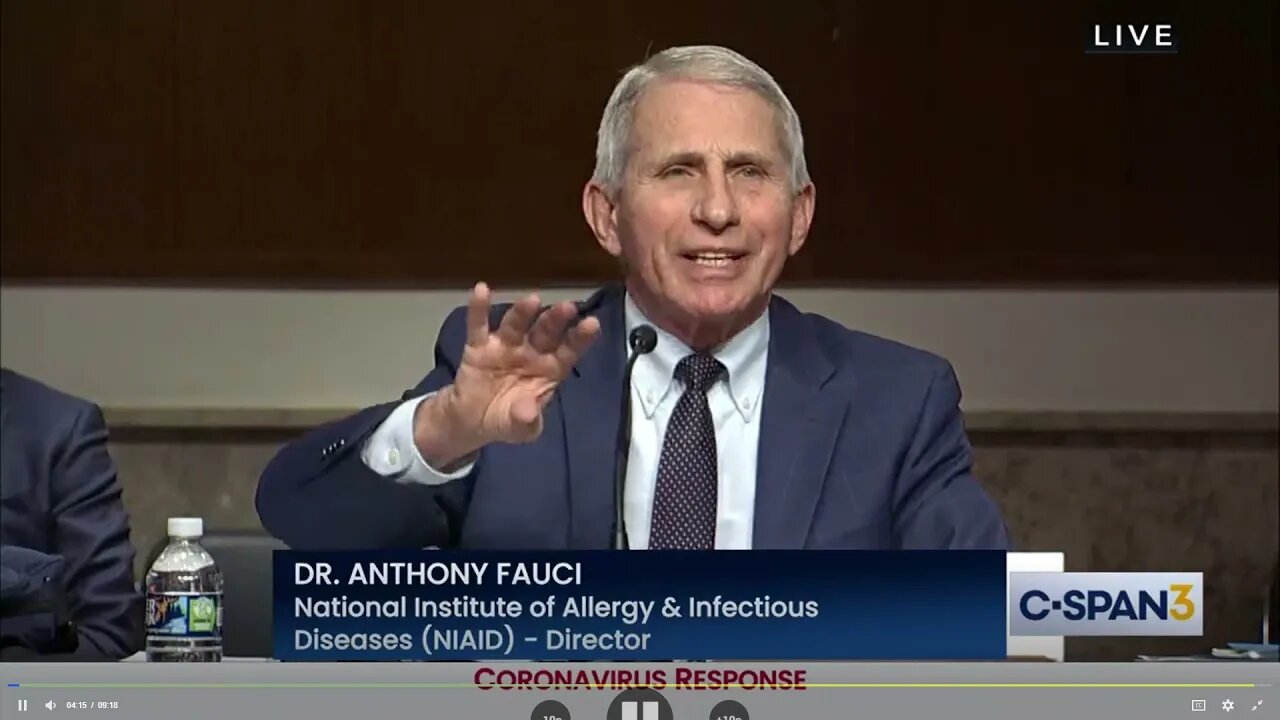Rand Paul v Dr Anthony Fauci on attacking colleagues who raised concerns of Lab Leak (Jan 11 2022)