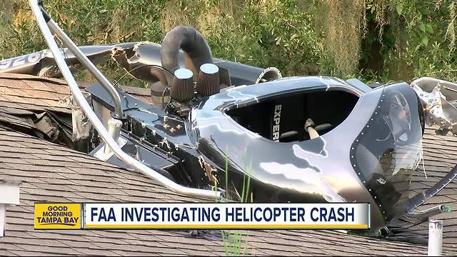 Helicopter crashes into home, pilot rushed to the hospital
