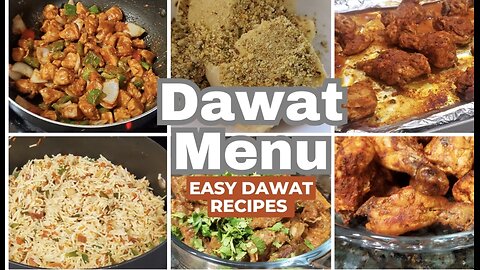 Dawat recipes, easy Dawat menu