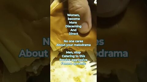 #disscernment #outbacksteakhouse #betamale #passiveagressive #feminist #aynrand