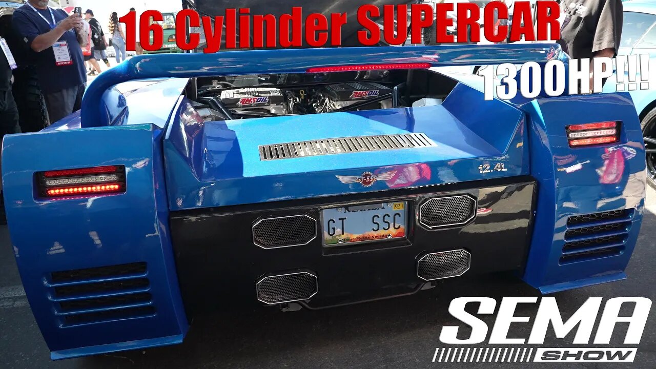 16 Cylinder Twin LT4 GT-55C "SuperSuper Car" at SEMA 2021