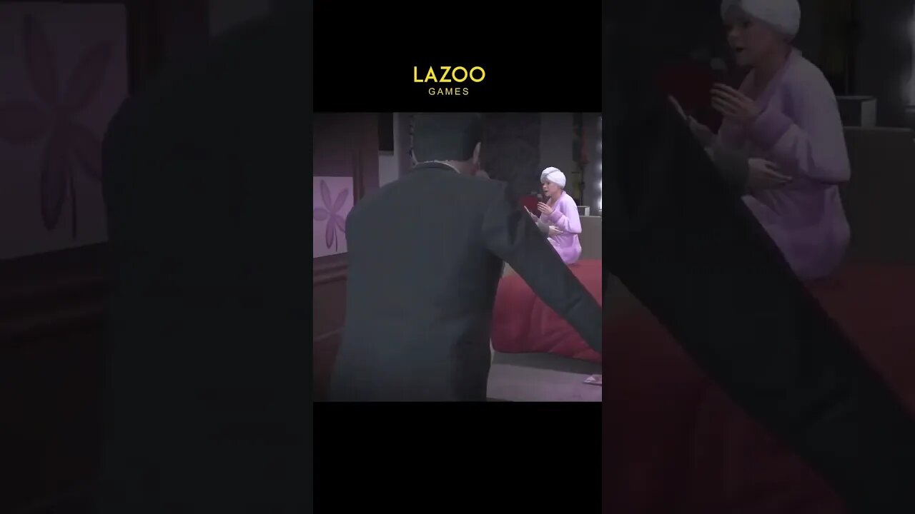 Shooting at Michael's house #shorts #gta5 #gtav #lazoogames #tiktok