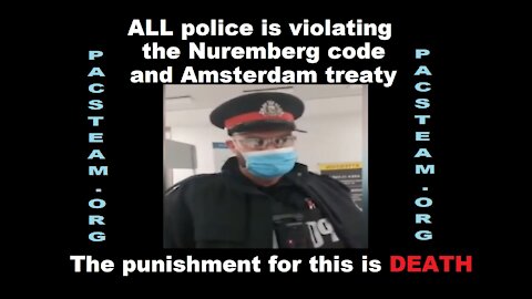 NO mask, test or vaccine. Do NOT pay fine. POLICE = LAWLESS TRAITORS