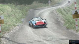 Dirt Rally race with crash