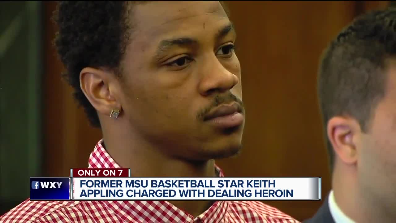 'Turns out he had a significant amount of heroin in the car.' Fmr. MSU basketball star Keith Appling charged with drug distribution