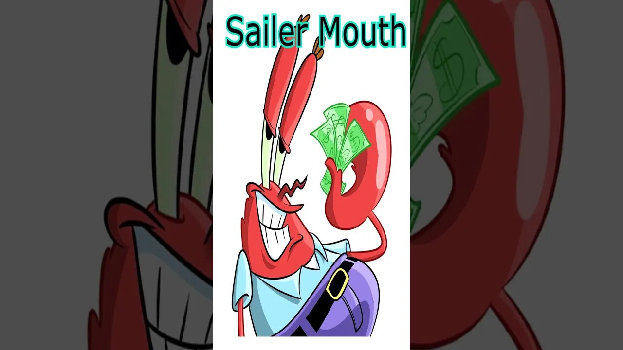 Mr Krab's Sailer Mouth Song (A.I Cover)