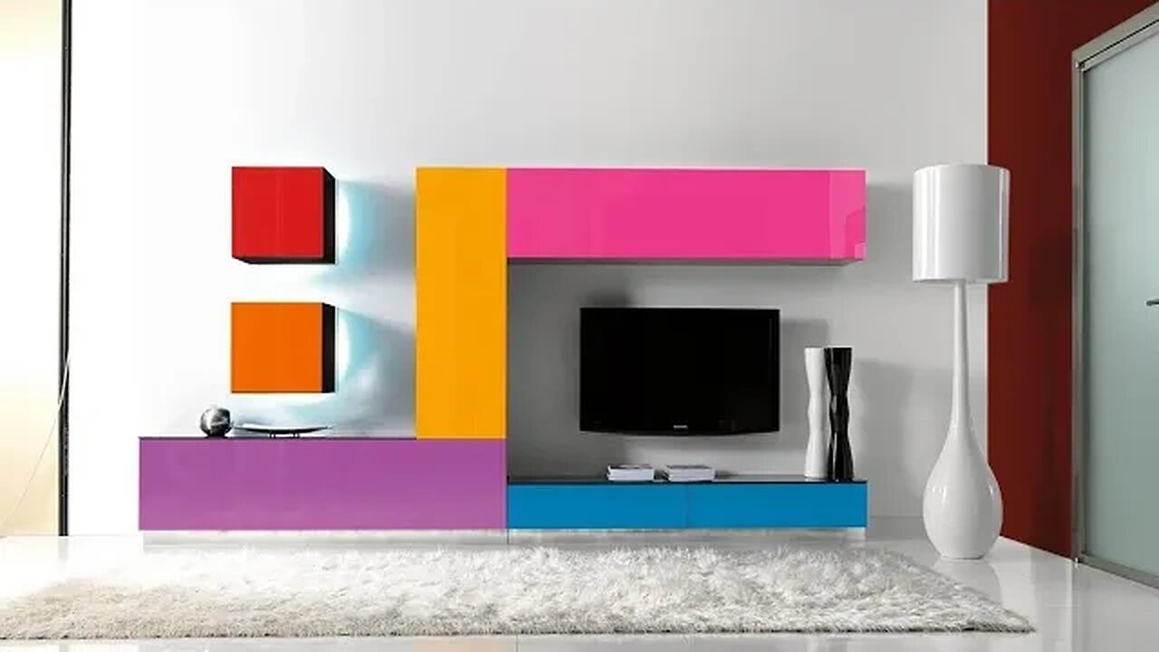 Contemporary TV unit: interior design TV cabinet