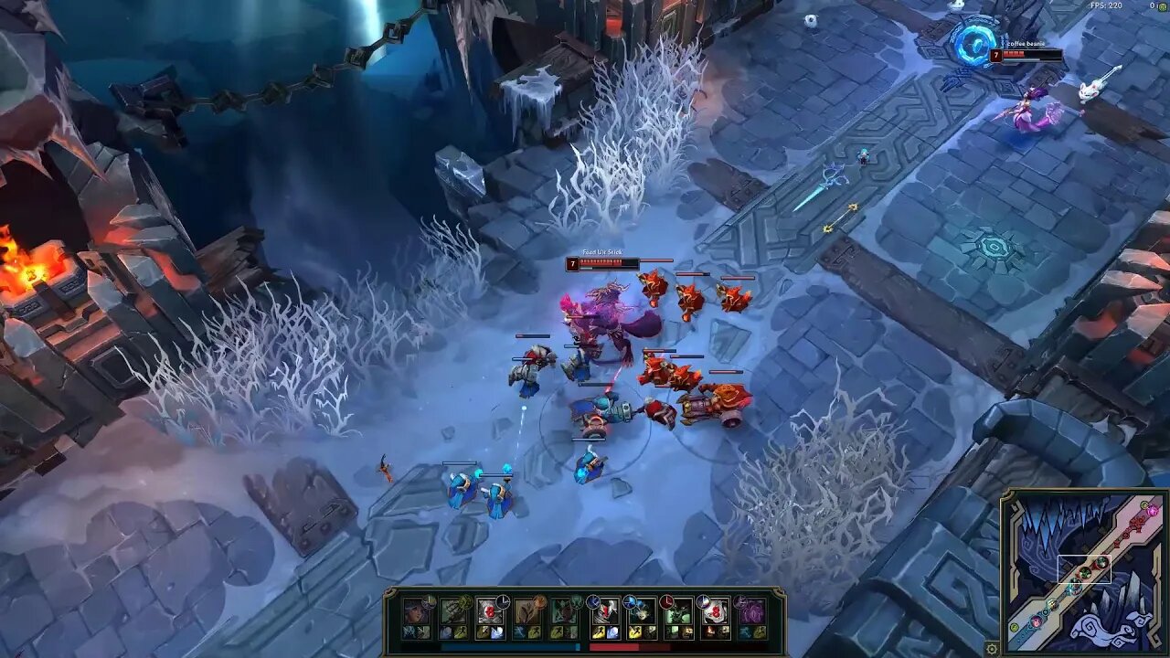 League of legends Warwick DESTROY ennemi team