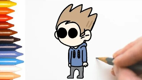 COMO DESENHAR TOM KAWAII- EDDSWORLD - PASSO A PASSO - FÁCIL